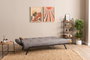Atelier Del Sofa Zven - Sofá-Cama de 3 Plazas Gris